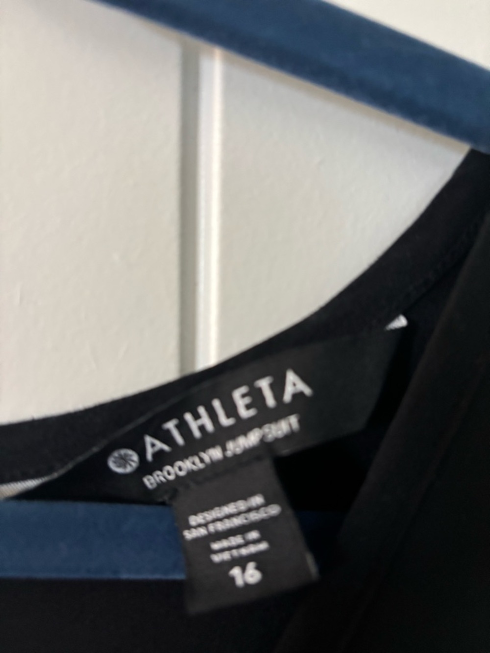 Athleta Brooklyn Black V-Neck Sleeveless Jumpsuit - Picture 2 of 5